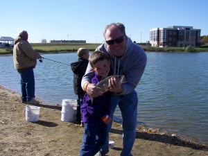 Family Fish Day Kevin and Zachary Jimmerson Fishgin October 2012